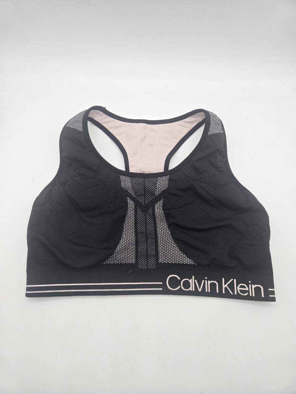 Calvin Klein Black/Pink Athletic Reversible Sports Bra